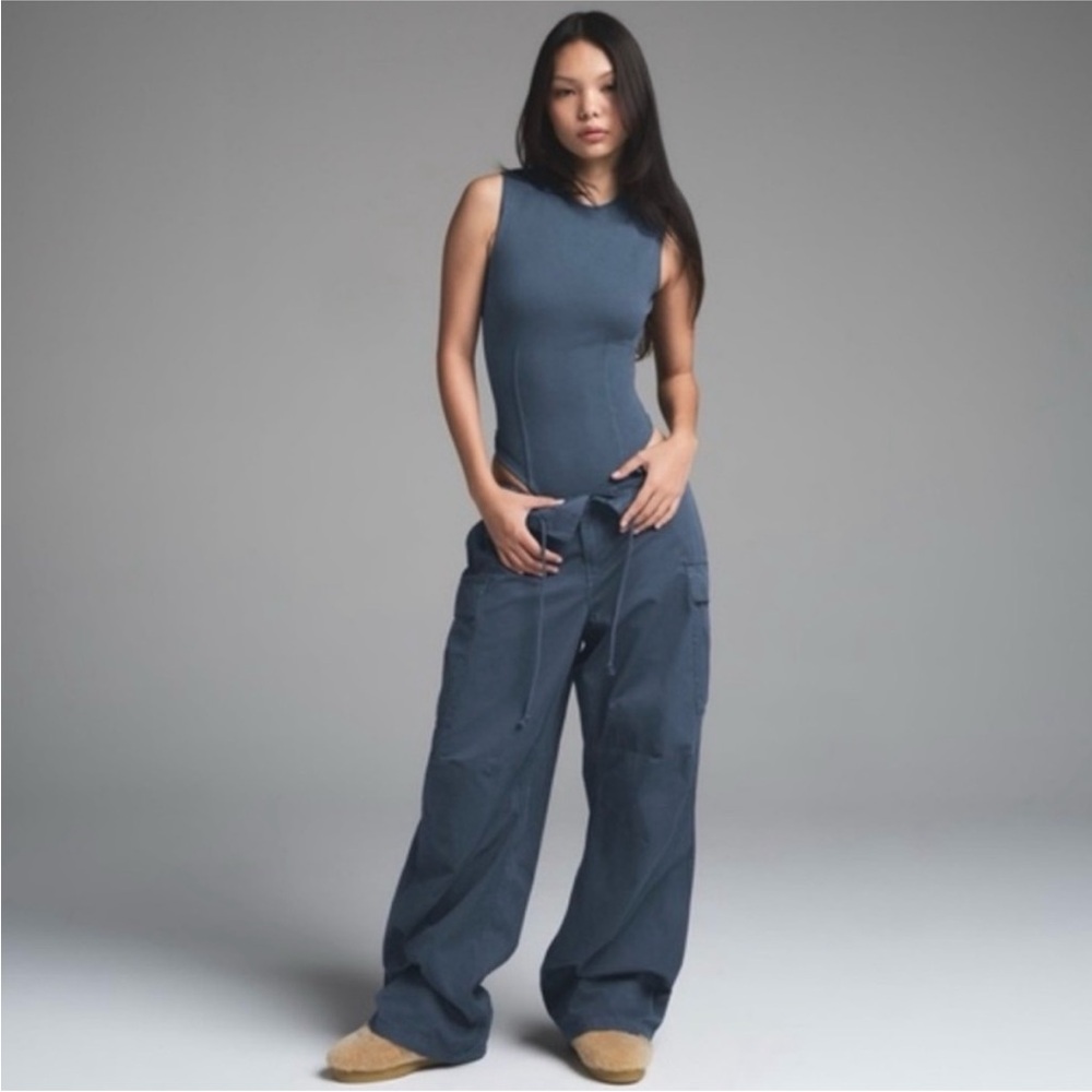 Skims two piece Indigo Lounge Set-(backless bodysuit and cotton joggers included